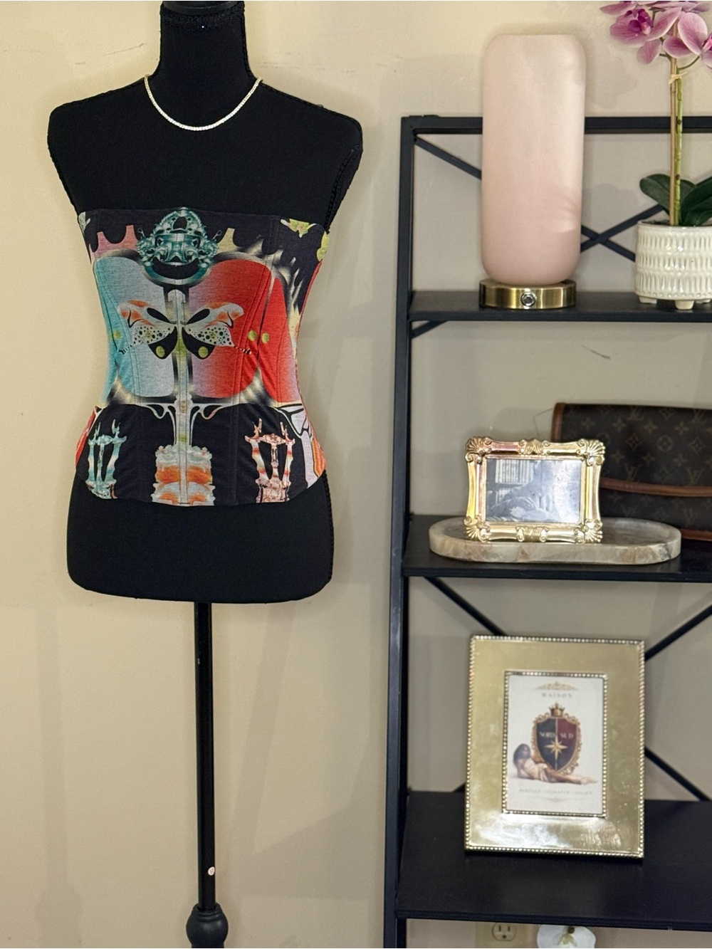 SKIMS Summer Mesh Corset Large Orchid Cabinet (#2)